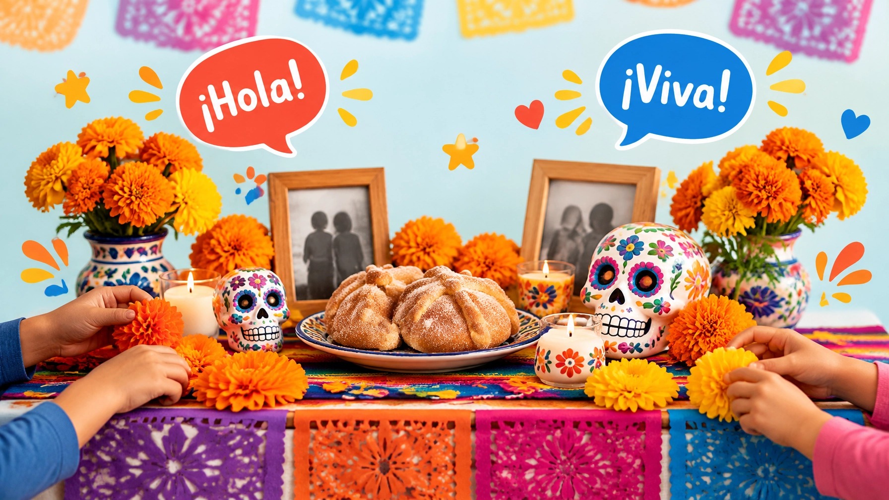 Día de los Muertos for Kids: 12 Family Activities to Learn Spanish & Celebrate (Free Printable)